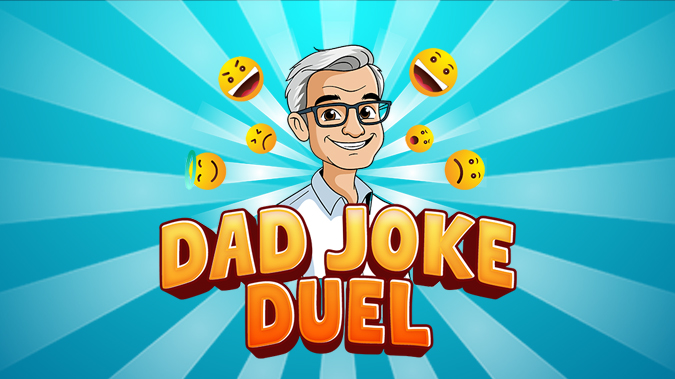 Dad Jokes Duel voice controlled game cover